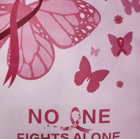 Pink Breast Cancer Month Tote Bag New 15 Inch Bag - Picture 2 of 5